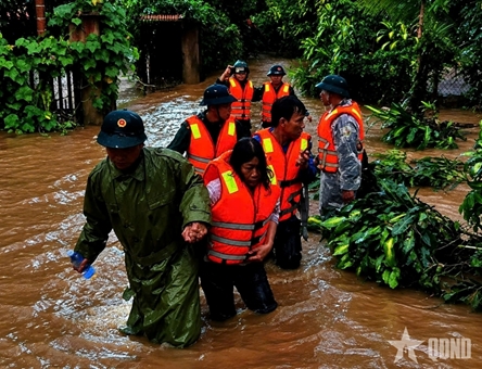 Tay Ninh and Lam Dong: Armed forces support locals cope with heavy rains and floods